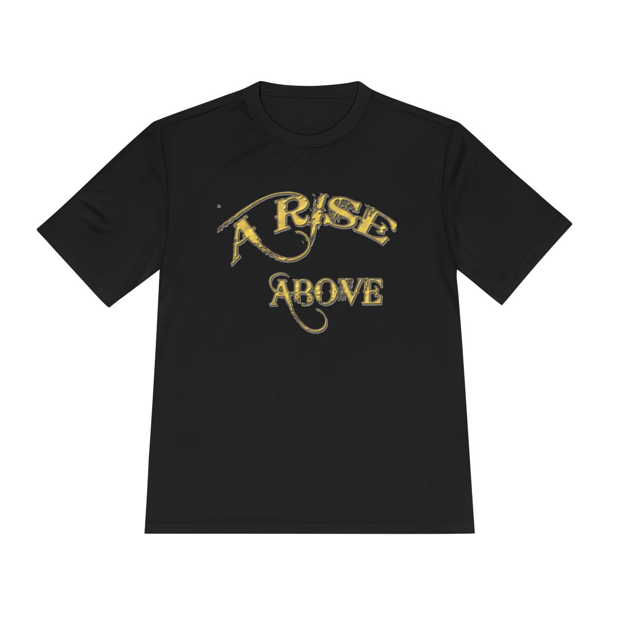 A Rise Above, A Rise Above design on a black tee