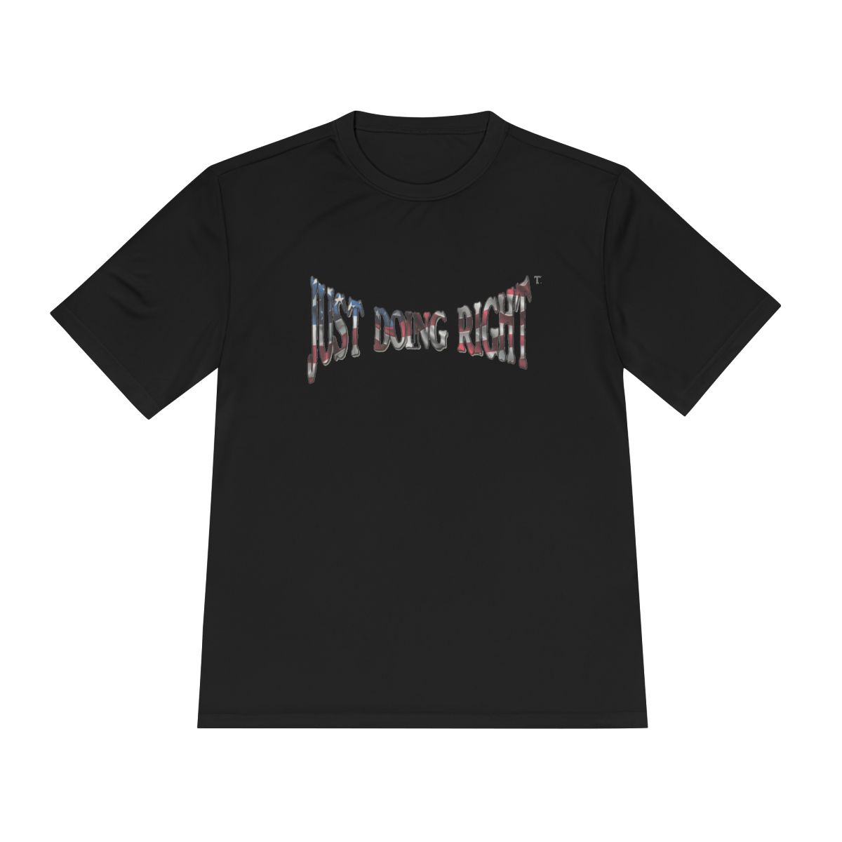 Just Doing Right (flag), A Rise Above design on a black tee
